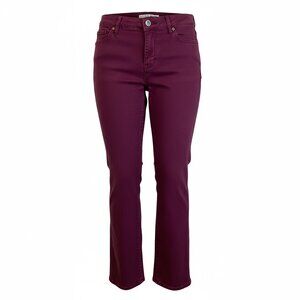 Women’s Code Bleu Chelsea Classic Straight Jeans Sz 8 Burgundy/Maroon Red #330L